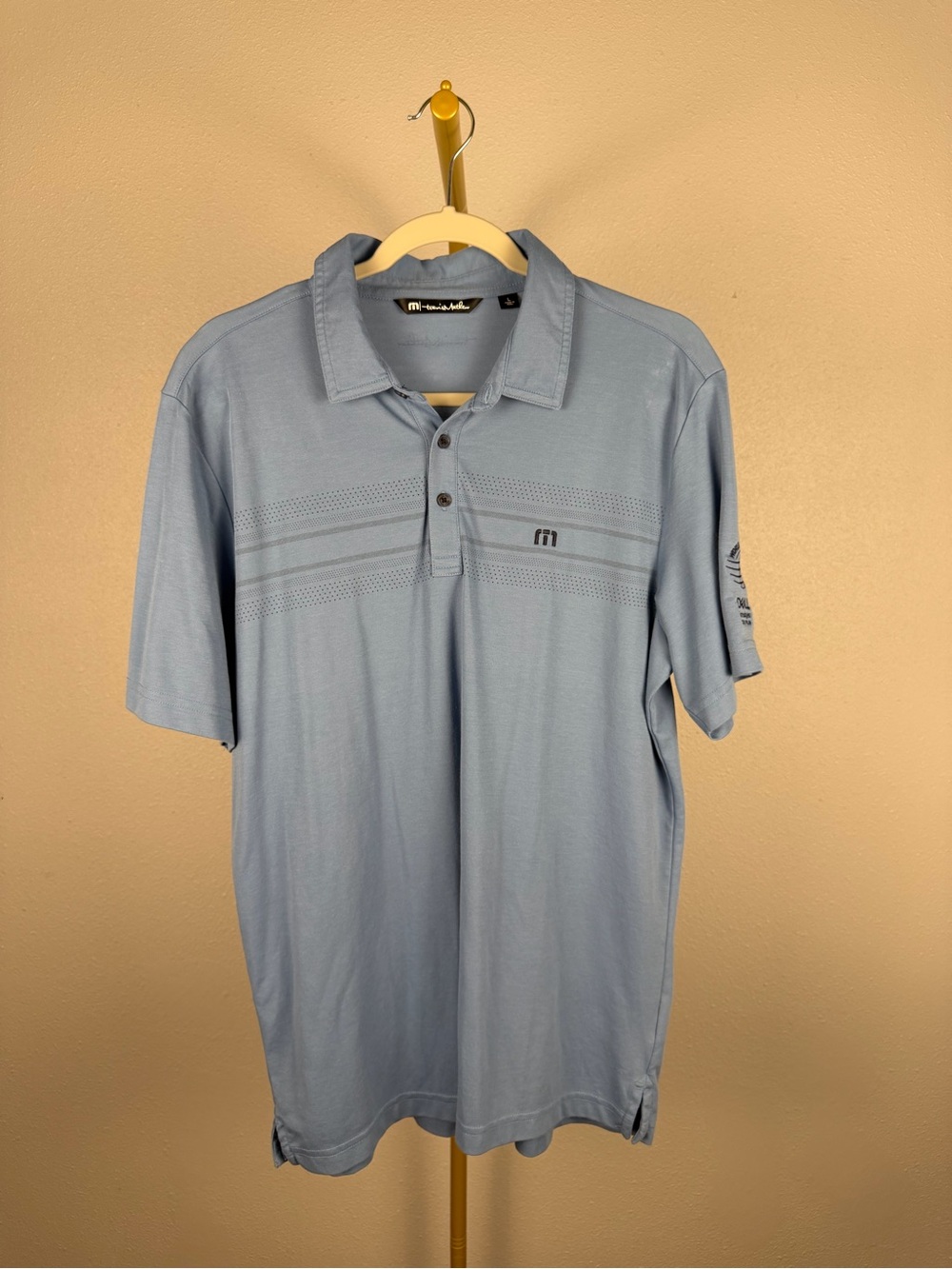 Travis Mathew WGC Dell Technologies Match Play Golf Polo Blue Men’s L